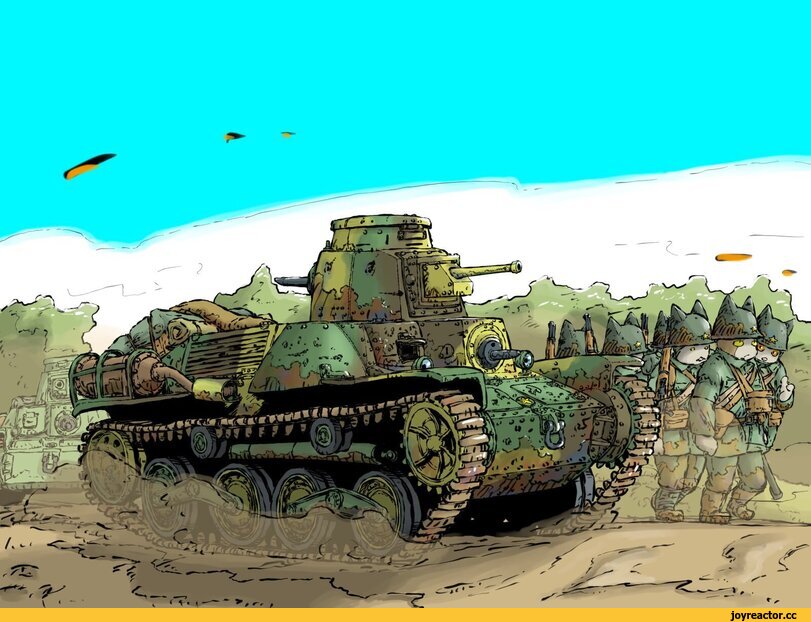 Yabarn Jin,котэ,прикольные картинки с кошками,армия,военная техника,коты войны,anthro