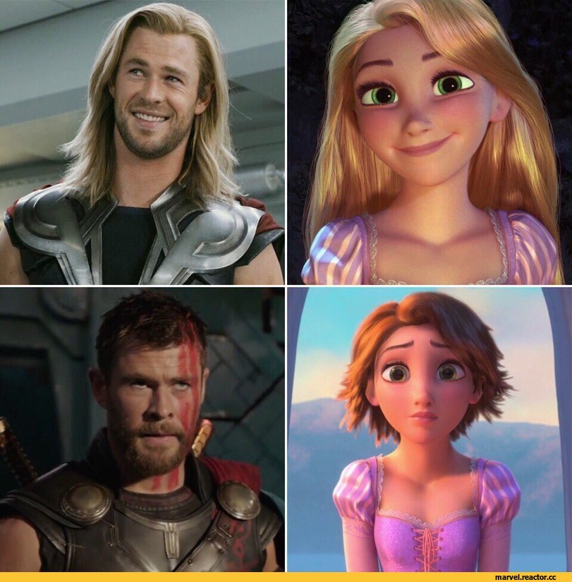 ,Marvel,Вселенная Марвел,фэндомы,Disney,Rapunzel (Tangled),Рапунцель,Thor,Могучий Тор, Тор Одинсон, Бог Грома и Молнии,Thor Ragnarok,Тор: Рагнарёк,Marvel Cinematic Universe,Кинематографическая вселенная Марвел