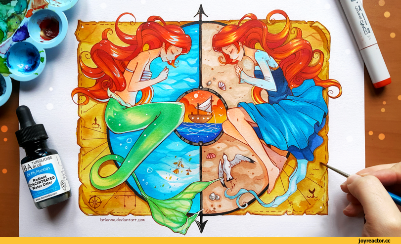 ﻿lQrienne.devlQntart.com,красивые картинки,Disney,Mulan,Ariel (Дисней),Rapunzel (Tangled),Рапунцель,Belle,Traditional art