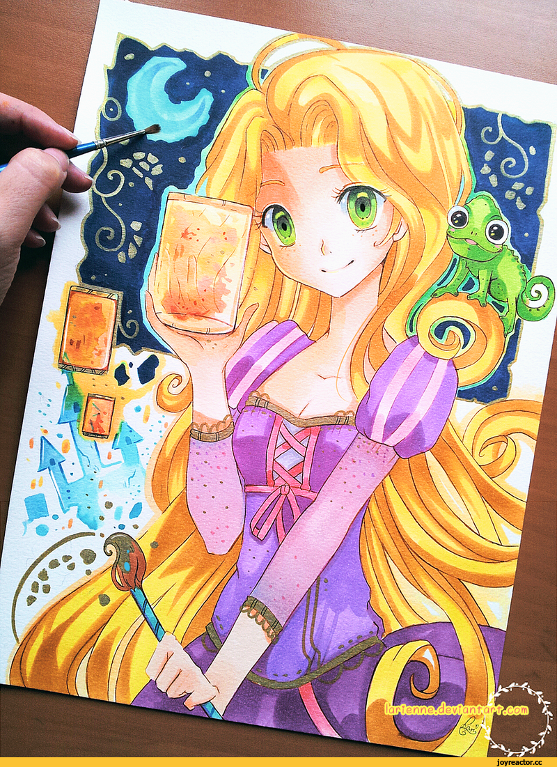 ,красивые картинки,Disney,Rapunzel (Tangled),Рапунцель,Traditional art